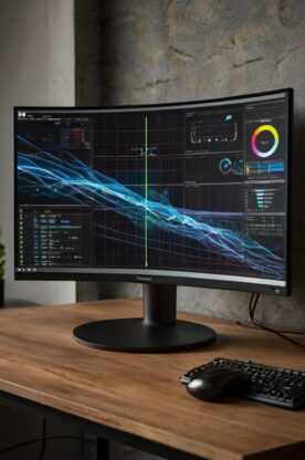 monitor gaming lengkung murah