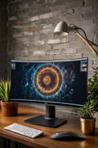 monitor lengkung samsung