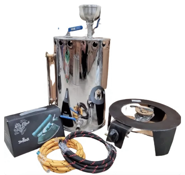 Setrika uap laundry gas